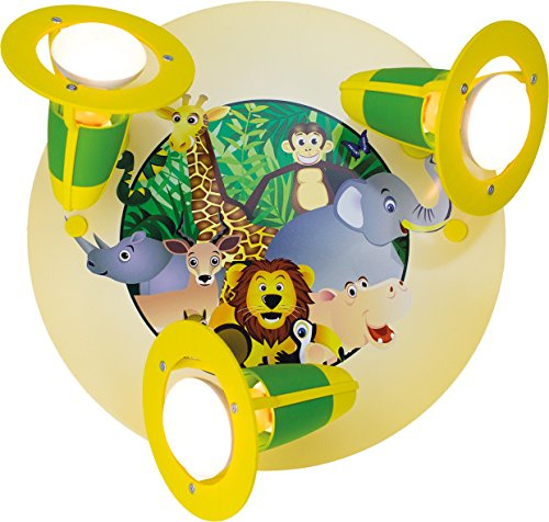 Elobra Strahler Rondell Dschungel, 3 flammig ELO-127551, 30 x 29 x 20 cm, Gelb