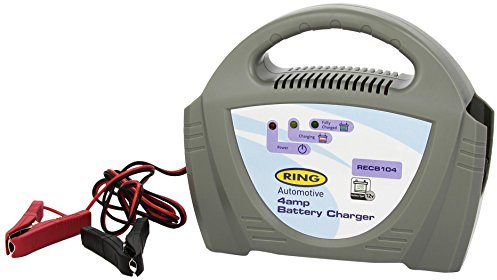 Ring Automotive RECB104 Caricabatteria Fai da Te 12V, 4A
