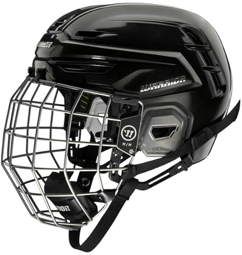 Warrior Combo de Casco de Hockey sobre Hielo Alpha One Pro Senior, tamaño: S, Color: putrefacción (Rojo)