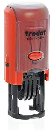 Datumstempel Trodat Printy 46119 custom (ø 19 mm - 3 Zeilen) mit individueller Textplatte