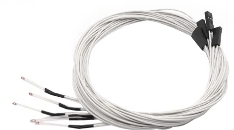 Fasizi 5 st NTC 3950 100 K Termistor med 1 meter ledningar och hona stifthuvud för RepRap 3D-skrivare extruderare uppvärmd säng förkopplad eller Hot End