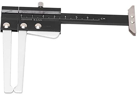 Akozon Bremsscheiben-Messwerkzeug, 0,1 Mm Genauigkeit, 0,60 Mm, Bremsscheiben-Messschieber, Mikrometer, Metrischer Bremsscheiben-Tiefenmessschieber, Reifenprofiltiefenmesser, Tragbar