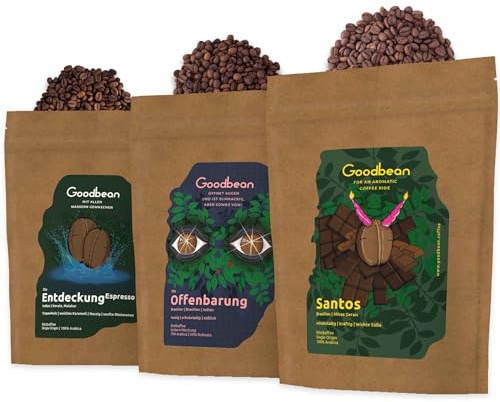 Probierset/Kaffeetasting - Espresso - Klassisch | 3 versch. Espresso Röstungen | 2x 100% Arabica - 1x 70% Arabica/ 30% Robusta | perfekte Probierset für Siebträgermaschinen | ganze Bohne