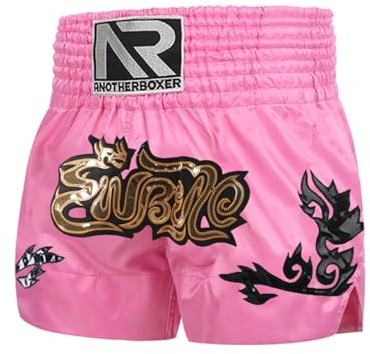 renvena Enfant Garçon Short de Boxe Muay Thai Combat Shorts Arts Martiaux Caleçon Brief Culotte Short Kickboxing Entraînement Sportwear 5-18 Ans