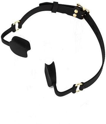 HTdangT Arnés Bucal Con Mordaza, Apertura Bucal, Esparcidor De Labios, Mordaza Bucal De Silicona, Sexo SM, Fetiches, Restricciones, Mordaza De Bola, Juego De Rol Bucal, Juguete Sexual