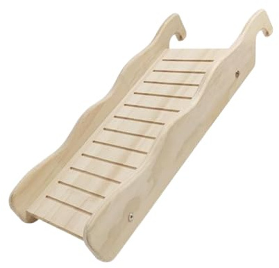 Rampe en Bois Massif pour Lapin, Pont d'escalade en Bois pour Rongeurs, Rampe d’escalade pour Cochons d’Inde, Accessoire Jeu pour Animaux de Compagnie, Pont pour Hamster Nain, échelle pour Hamster