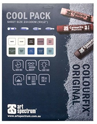 Art Spectrum Colourfix - Papier pour Pastel - Pack Tons Froids