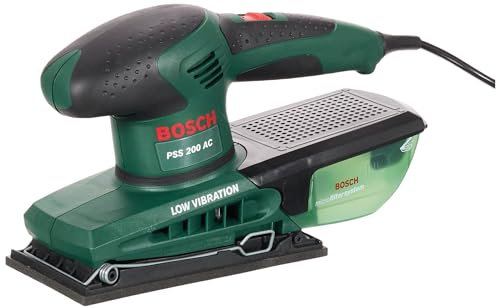 Bosch Lijadora orbital PSS 200 AE, maletín (hoja lijadora, Microfiltro Bosch, 200 W)