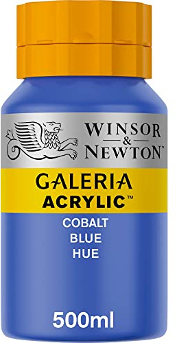 Winsor & Newton Galería - Pintura Acrílica , 500 ml, Azul (Cobalt Blue Hue)