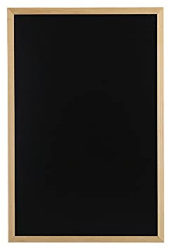 Zeller 11274 Kreide-/Magnettafel, Metall/Kiefer, schwarz (ca. 40 x 60 cm)