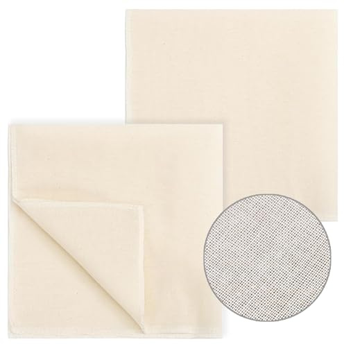 2Pcs Cheesecloth for Straining, 50x50cm Muslin Cloths for Cooking, Reusable Cheese Cloth for Straining, Baking, Decoration
