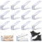 Starvortex 12 Stück Schuhstapler Platzsparend, 3-Lagig Einstellbar Schuhe Stapeln, Schuh Organizer für Schrank, rutschfest Schuhorganizer, Schuhregal für Aufbewahrung Schuhe High Heels Hausschuhe