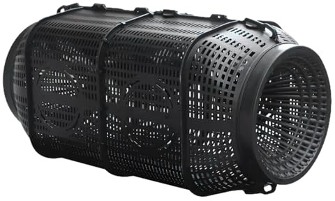 Trampa para Peces de 50 cm, Red de Trampa de Pesca Plegable con Entrada unidireccional y diseño de Fregadero automático para cangrejos, pececillos, anguilas y bagres