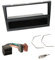 Einbauset : Autoradio Radioblende + Fach schwarz + ISO Verlängerung + Antennen Adapter für Opel Agila, Corsa C, Omega B, Vivaro, Trafic II; Suzuki Wagon R+ bis 2010