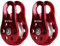 SM SunniMix 2pcs 20KN Kletterseilrolle Befestigungsteile Fixed Type Pulley Equipment
