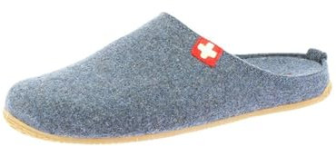 Living Kitzbühel - Filz - Schweizer Kreuz - Pantoffeln (40 EU Nachtblau)