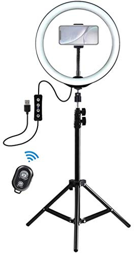 DUS Aro de Luz con Tripode LED Ring Light Anillo Luz para Maquillaje, Tiktok, Live Stream, Fotografia, Vlog