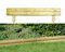 AAMEN 2 Bar Wooden Border Edging,Fixed Picket Fence Edging, Lawn Edging Border, Horizontal Log Roll Border Edging Ideal for Flowerbeds, Small Boundary Fencing(H 14 x W 100 x D 7 cm) (1)