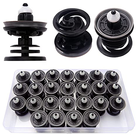 VooGenzek 25 Pièces Clips de Garniture Intérieure de Porte en Plastique, Clips de Fixation pour Intérieur de Voiture, Compatibles avec Golf, Passat, Polo, Scriocco, Sharan, Sagitar, Magotan