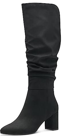 MARCO TOZZI Damen Langschaftstiefel mit Absatz bis zum Knie Elegant, Schwarz (Black), 36
