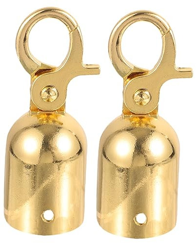 Angoily Embout De Corde -corps En Métal Accessoires De Corde De Terrasse Butée D'extrémité Crochet Utilisation Extérieure 2 Pièces Pour Hôtels Et Espaces Publics