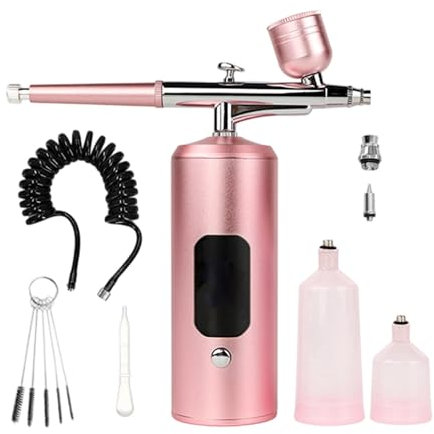 Sistemi A Spruzzo Pneumatico A Pressione 7 4 V Con Pennello Per Pulizia Per Reidratazione Della Pelle Attività Pittura Spruzzatrice Precisa Attività Aerografate Per Cura E