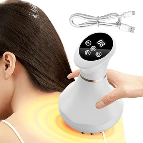 Massageurs Corporels pour les Muscles | Massageur Portatif Chauffant Sans Fil | Brosse de Massage pour les Points Énergétiques - pour le Dos Nuque Bras Jambes Abdomen Épaules Hommes Femmes