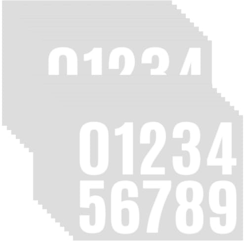 20 Pièces Autocollant Personnalisé Chiffres Adhesifs Lettre Autocollantes Vinyle Adhesif Blanc Etiquette Boite Aux Lettres Numero Maison Exterieur Stickers Voiture Chiffre Autocollant