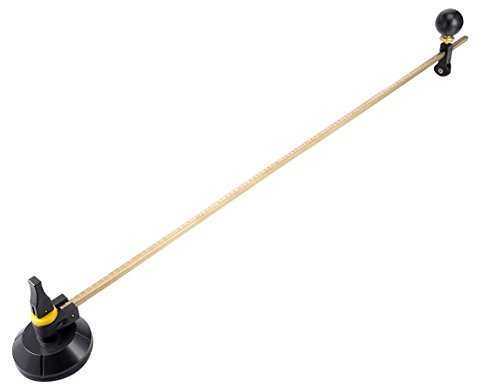 Sourcingmap 120cm Adjustable Compasses Type Glass Circle Circular Cutter with Suction Cup