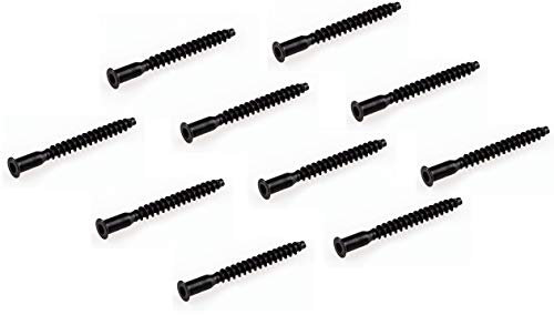 Gedotec Verbindungsschrauben Schrank Möbelverbinder-Schrauben - Confirmat | Möbel-Schraube 7x70 mm | Bohrung Ø 5 mm | Stahl schwarz | 50 Stück - Schrankverbinder für Korpusbau & Möbel-Schränke