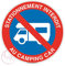 AUA SIGNALETIQUE - Panneau Stationnement Interdit au Camping Car - Ø 330 mm, PVC 1.5mm