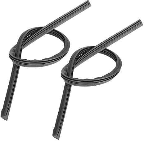 X AUTOHAUX 2pcs 22inch 8x10mm 3 Sections Recharges Lame Essuie-Glace Voiture