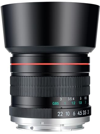 JINTU 85mm f1.8 Manual Camera Portrait Lens for Nikon SLR Cameras D90 D5600 D5500 D5100 D850 D810 D800 D750 D700 D610, D300, D3100, D3200, D3300, D3400, D5200