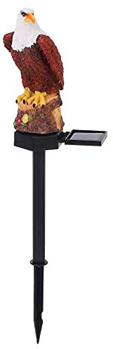 SOLUSTRE Solar Gartenlampe Eule Aus Harz Automatische Solar Aussenlampe Für Rasen Und Garten Dekoration Wetterbeständig Und Umweltfreundlich