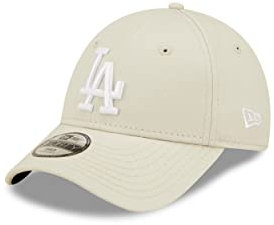New Era Fan Kappe Kinder Los Angeles Dodgers MLB Teamlogo League Essential Beige 9Forty verstellbar - Child