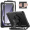 Timecity Case For Samsung Galaxy A9 Plus/ A9+ Plus 11 Inch 2023 Tablet (SM-X210/X216/X218), Shockproof Case with Screen Protector, 360 Rotating Stand/Hand Strap/Pencil Holder, Hard case, Black