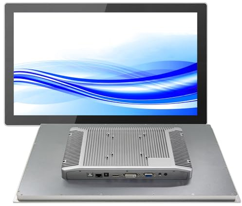Monitor LCD GrenTouch de 21,5 Pulgadas con Pantalla táctil de 10 Puntos y Carcasa de Aluminio. Monitor táctil Integrado para Uso Industrial, médico y minorista.