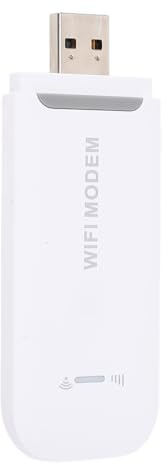 Hotspot Router Smart 4G LTE Advanced USB WiFi Dongle Router per Viaggi, Modem con Scheda SIM WiFi Portatile (WHITE)