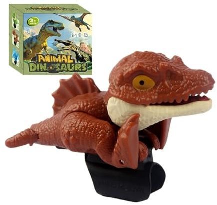 Dinosaurie fingerdockor, realistiska fingertoppsfigurer – presenter till dinosaurier födelsedagsfirande – för barn från 3 år och äldre, för påsk, för lek för småbarn, för Goodiepåsar, F