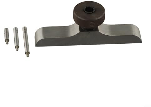 Edelstahl-Tiefenmesser-Basis für Messuhr mit Gewindeklemm- und Verlängerungsstangen für Präzisionsmessung in industriellen Testanwendungen mit glatter Oberfläche (103 x 17 mm)