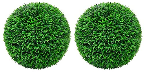 Genérico Bolas de boj Artificial 2 Unidades 55 cm,Casa y jardín,Decoración,Flora artificial-315476