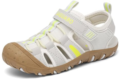 SAGUARO Sandalias Deportivas Niñas Trekking Senderismo Beige 25
