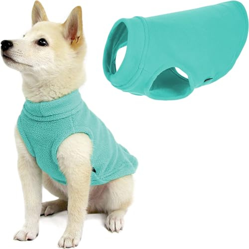 Gooby Stretch Fleece Pull Over Cold Weather Dog Vest, Small, Mint