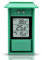 Termometro esterno giardino digitale da parete capanna - Termometro Mini/Maxi - Facile da fissare - Lettura immediata - Memoria dei minimi e massimi - IPX2 - Per giardino, serra - 13x8CM - Verde