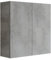 Mama Store Doppel ERA Hängeschrank mit 2 Türen und Push-and-Pull-Öffnungssystem, laminiert, L. 68 x T. 22 x H. 71 cm, Holz, Beton grau, P