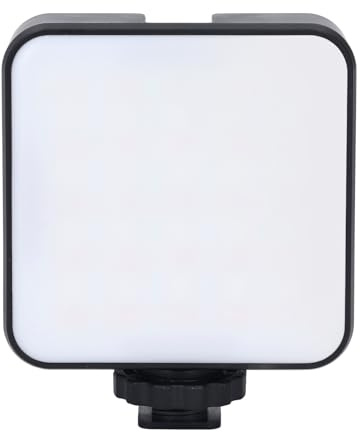 RGB Video Licht LED -Kamera Licht Vollfarben Tragbare Fotografie Licht 1200mAh CRI 95+ 3000-6500K FX Effekte für Familienversammlungen Im Freien Im Freien Streaming (Black)