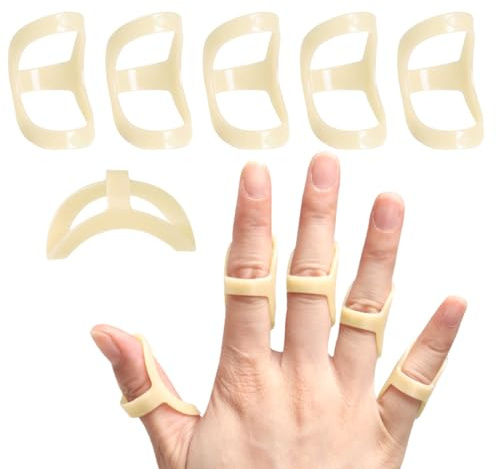 HABNI 5 Pzs Férula Dedo, Protector Dedos Mano Ferula Férulas Para Dedos,Férula Para Dedo En Gatillo Cómoda,Para Soporte Y Protección De La Artritis