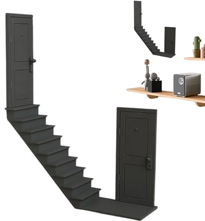 Escaleras de casa en miniatura | Escaleras decorativas para modelos de paisaje - Decoraciones de pared impresas en 3D para interiores sin reposabrazos, muebles, adornos y accesorios para exhibición de
