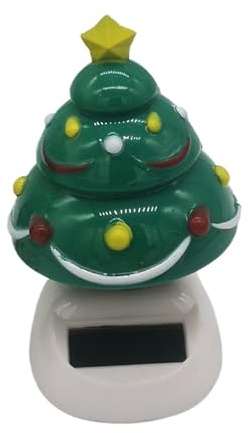 Générique Giocattolo Solare Di Natale,Ornamento Solare per Bacheca,Tremante per Auto Figure di Giocattolo di Natale | Figura E Oscillante per Ornamento Dashboard