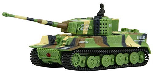 Amewi 23016 Tiger M 1:72 Ferngesteuerter Mini-Panzer, unisex, grün